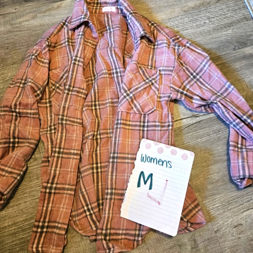 Pink lily flannel
